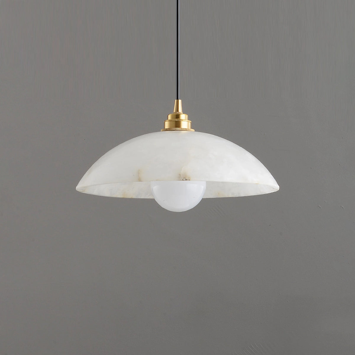 Modern Alabaster Umbrella Pendant Lamp