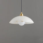 Modern Alabaster Umbrella Pendant Lamp