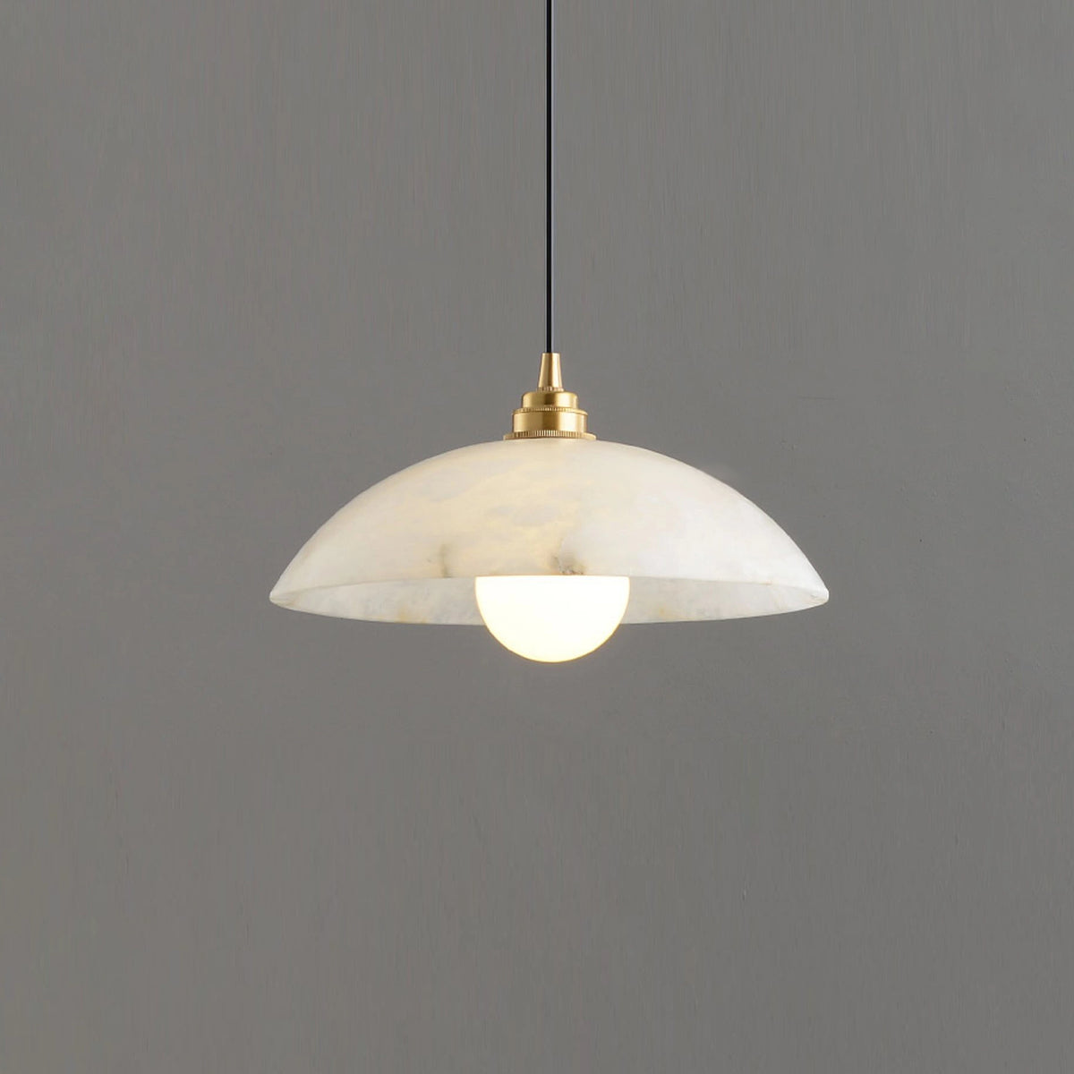 Modern Alabaster Umbrella Pendant Lamp