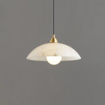 Modern Alabaster Umbrella Pendant Lamp