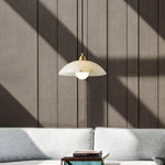 Modern Alabaster Umbrella Pendant Lamp