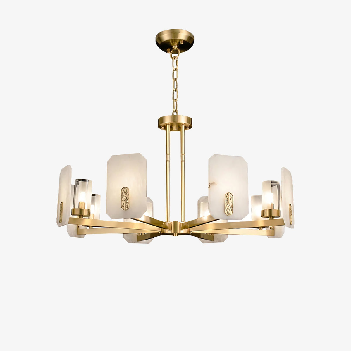 Modern Alabaster Upton Chandelier