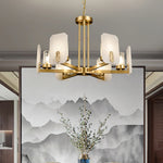 Modern Alabaster Upton Chandelier