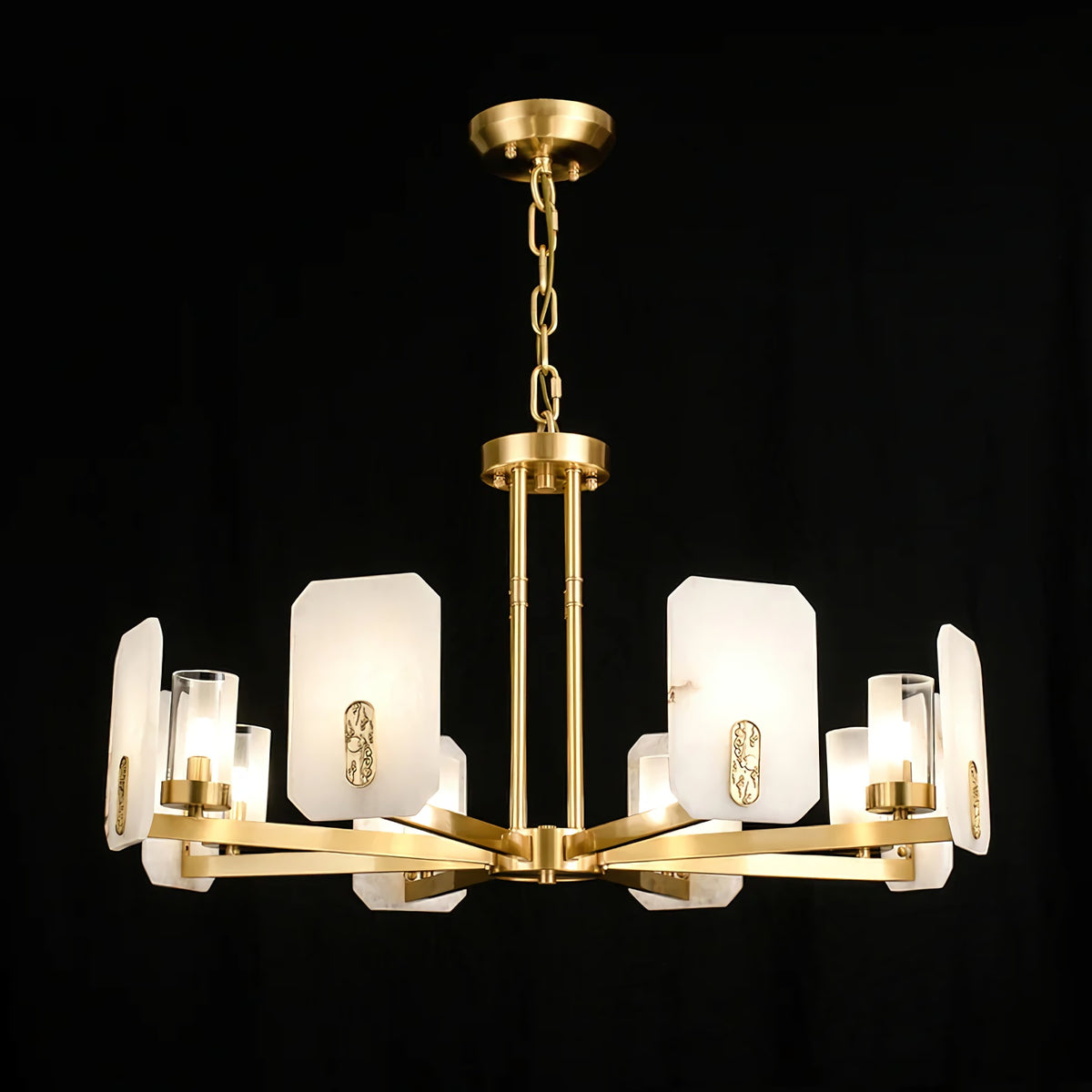 Modern Alabaster Upton Chandelier