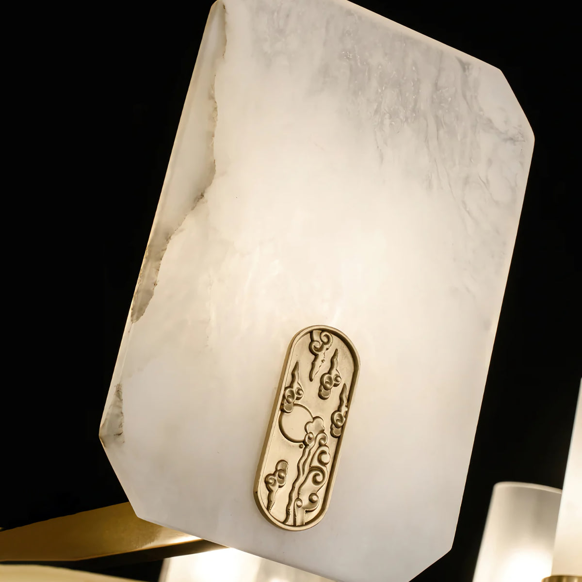 Modern Alabaster Upton Chandelier