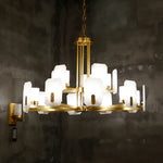 Modern Alabaster Upton Chandelier