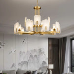 Modern Alabaster Upton Chandelier
