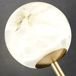 Modern Brass Alabaster Chandelier