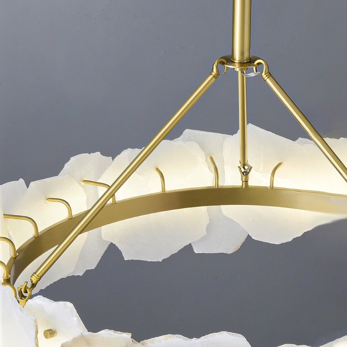 Modern Burton Alabaster Chandelier