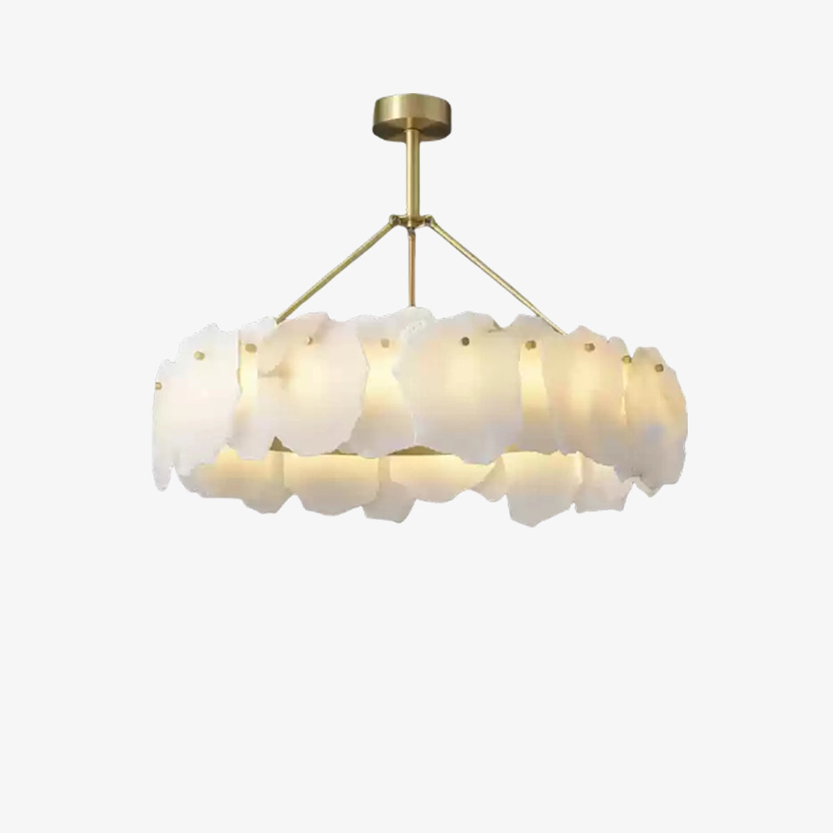 Modern Burton Alabaster Chandelier