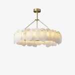 Modern Burton Alabaster Chandelier