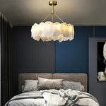 Modern Burton Alabaster Chandelier