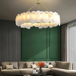 Modern Burton Alabaster Chandelier
