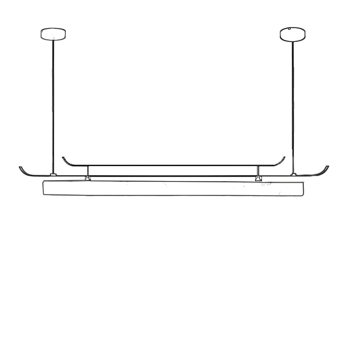 Modern Chinese LinearPendant Lamp