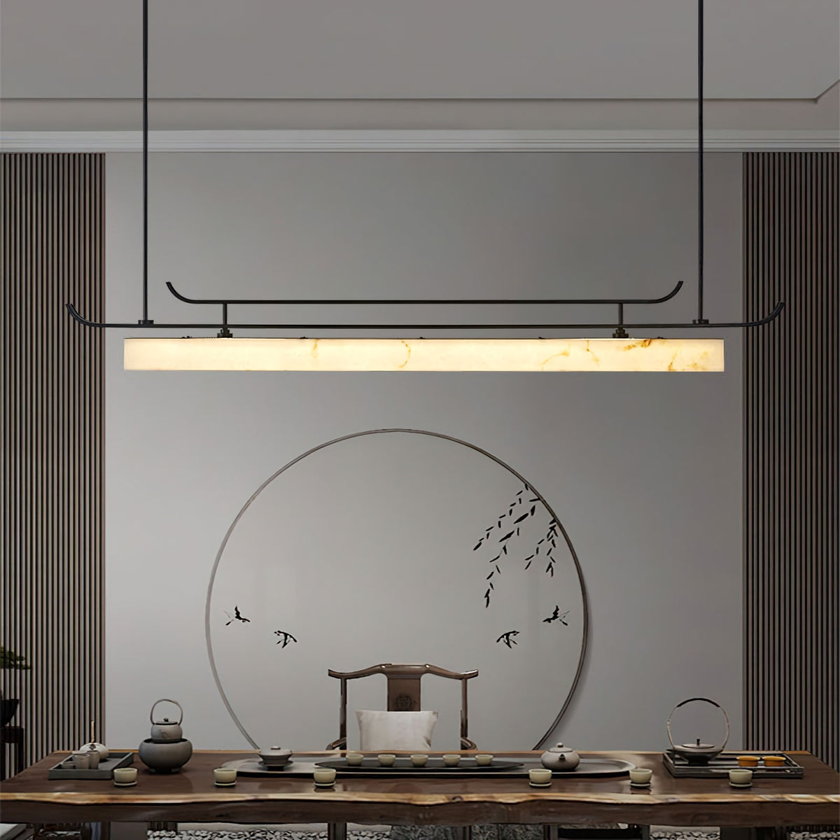 Modern Chinese LinearPendant Lamp