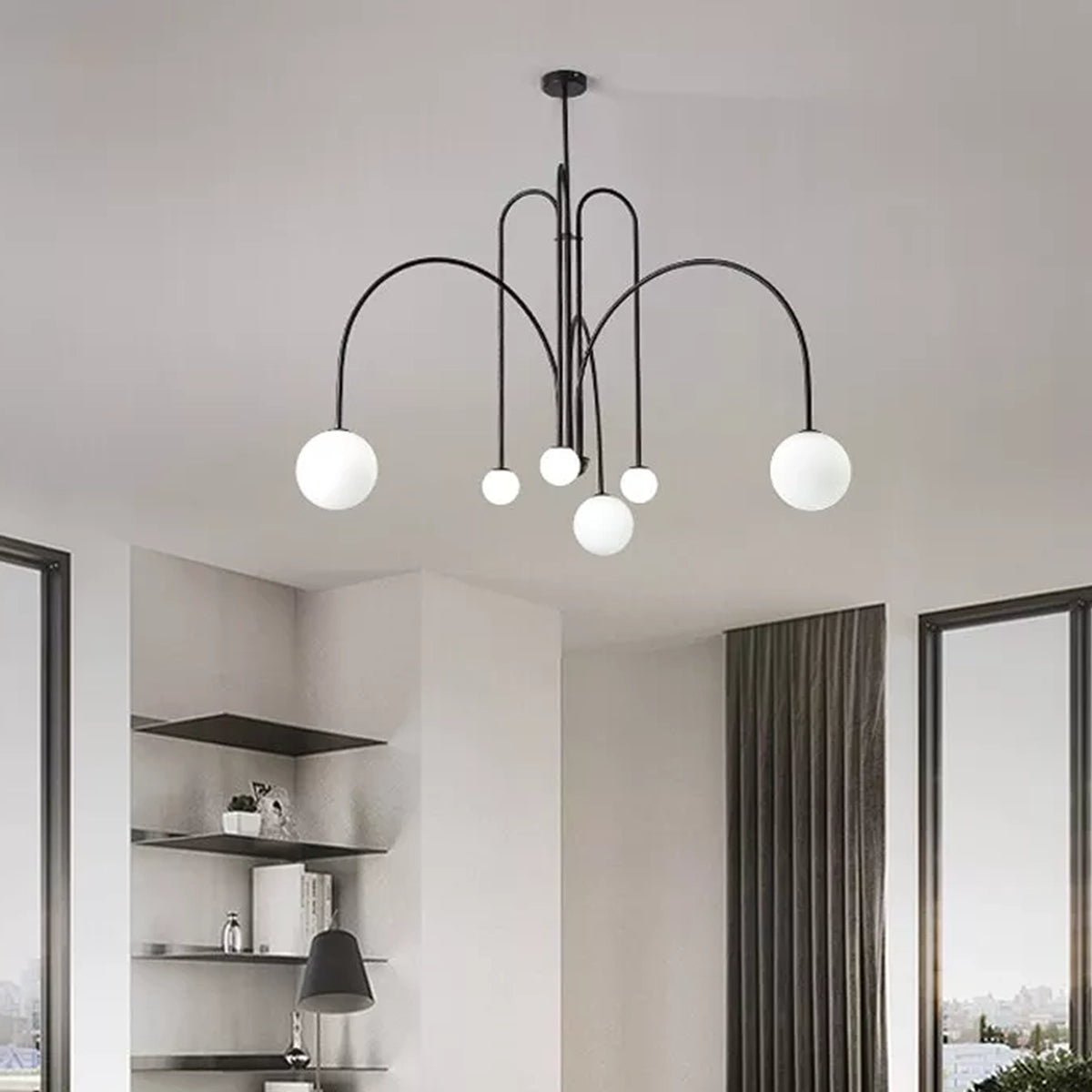 Modern Comet Chandelier