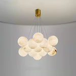 Modern Creative Alabaster Ball Chandelier