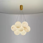 Modern Creative Alabaster Ball Chandelier