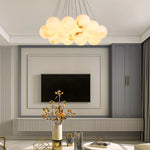 Modern Creative Alabaster Ball Chandelier