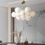 Modern Creative Alabaster Ball Chandelier