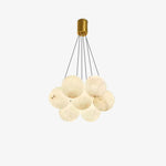 Modern Creative Alabaster Ball Chandelier