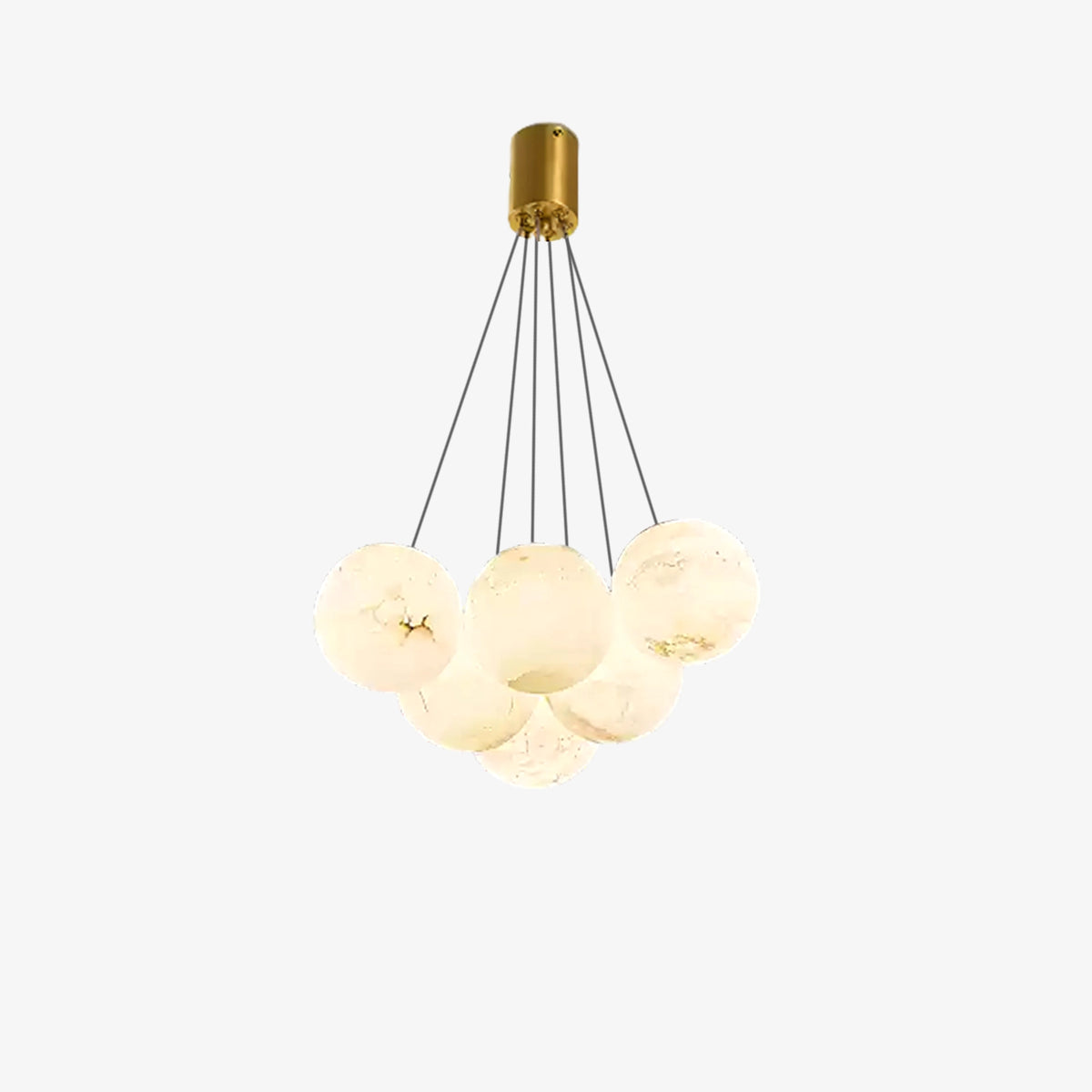 Modern Creative Alabaster Ball Chandelier