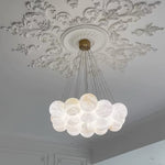 Modern Creative Alabaster Ball Chandelier