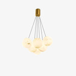 Modern Creative Alabaster Ball Chandelier