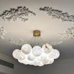 Modern Creative Alabaster Ball Chandelier