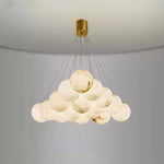 Modern Creative Alabaster Ball Chandelier