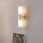 Modern Cylindrical Alabaster Wall Lamp