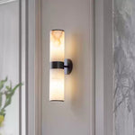 Modern Cylindrical Alabaster Wall Lamp