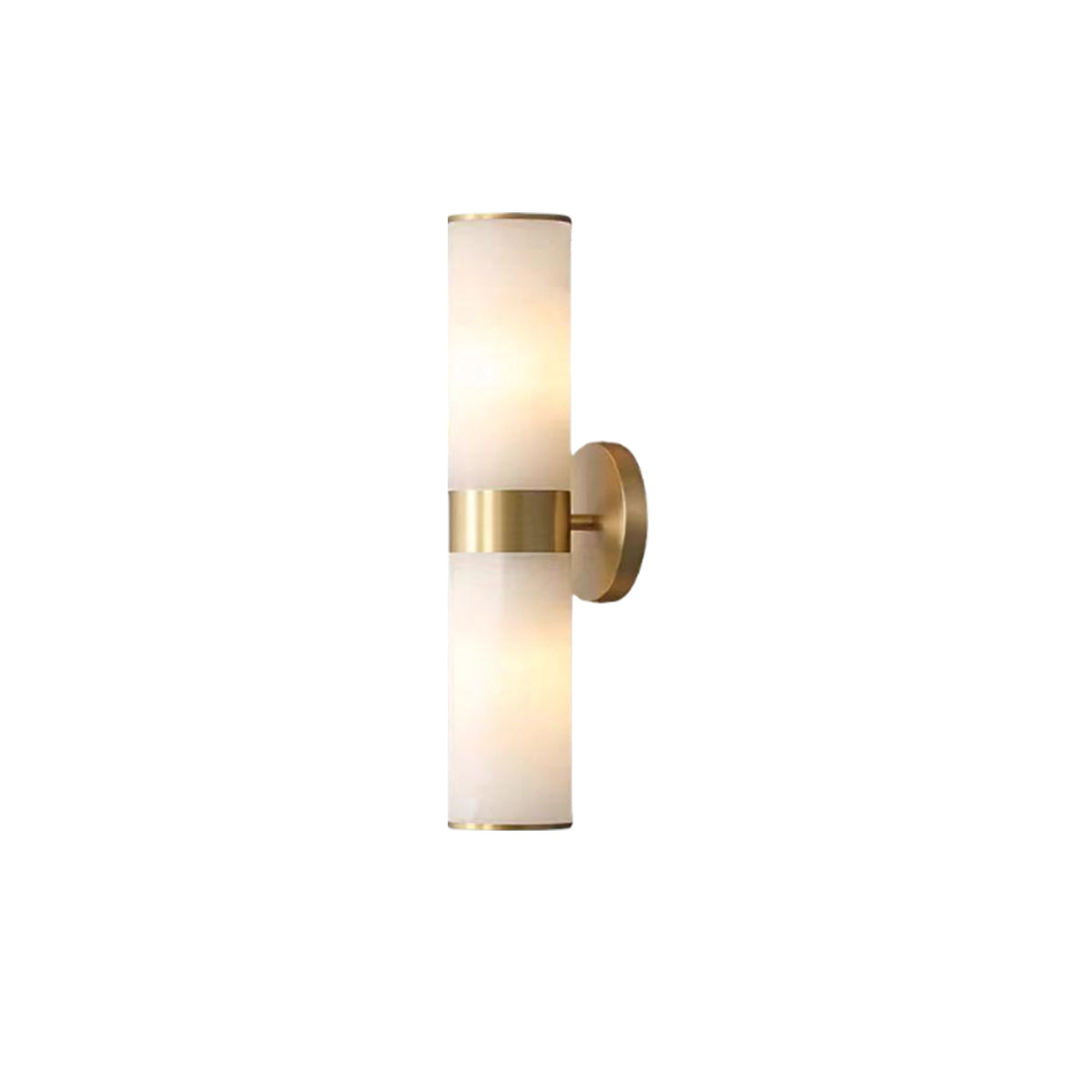 Modern Cylindrical Alabaster Wall Lamp