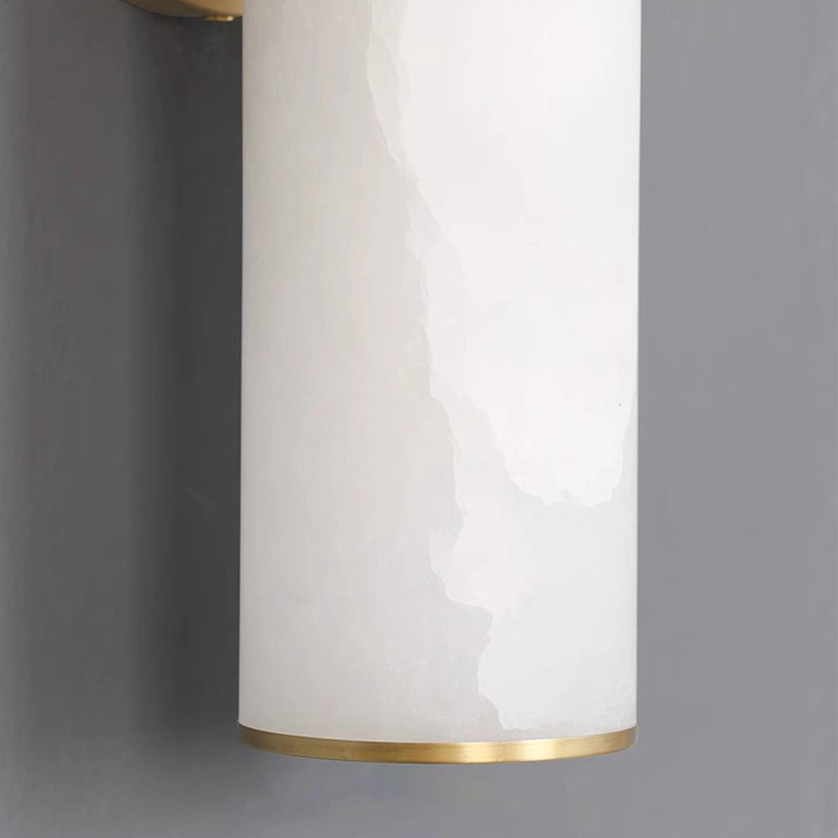 Modern Cylindrical Alabaster Wall Lamp