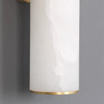 Modern Cylindrical Alabaster Wall Lamp