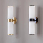 Modern Cylindrical Alabaster Wall Lamp