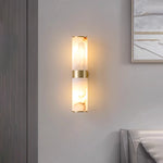 Modern Cylindrical Alabaster Wall Lamp