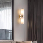 Modern Cylindrical Alabaster Wall Lamp
