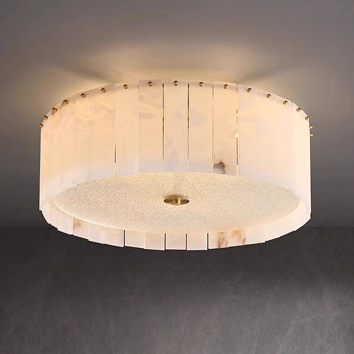 Modern Elysian Alabaster Ceiling Light