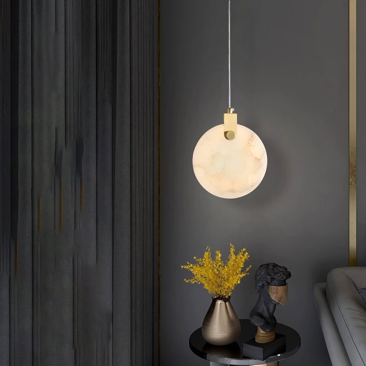 Modern Marble Ring Pendant Lamp