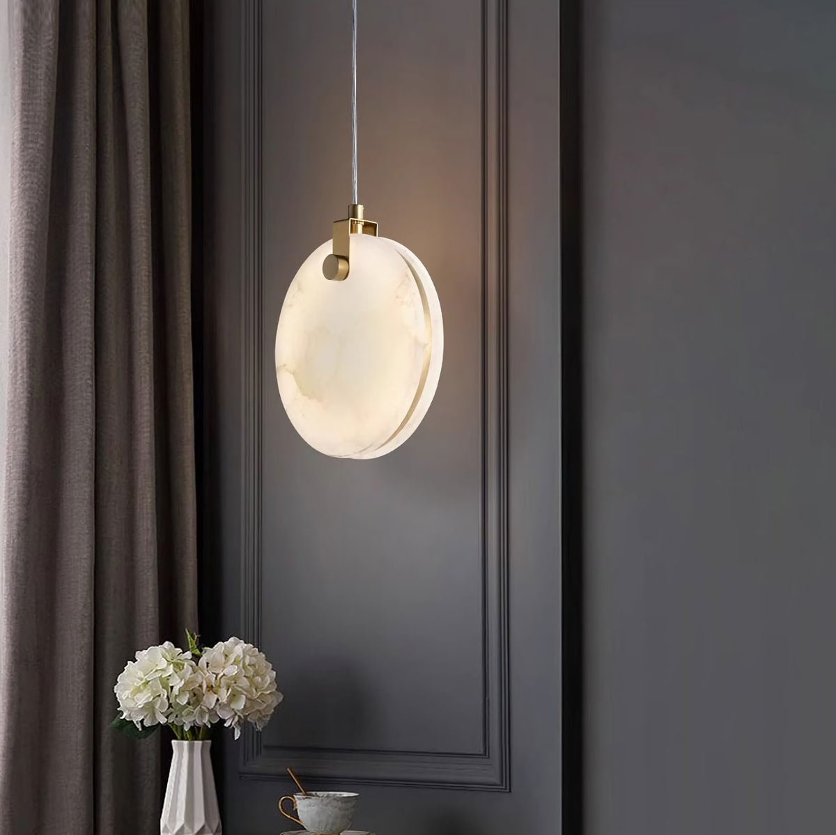 Modern Marble Ring Pendant Lamp