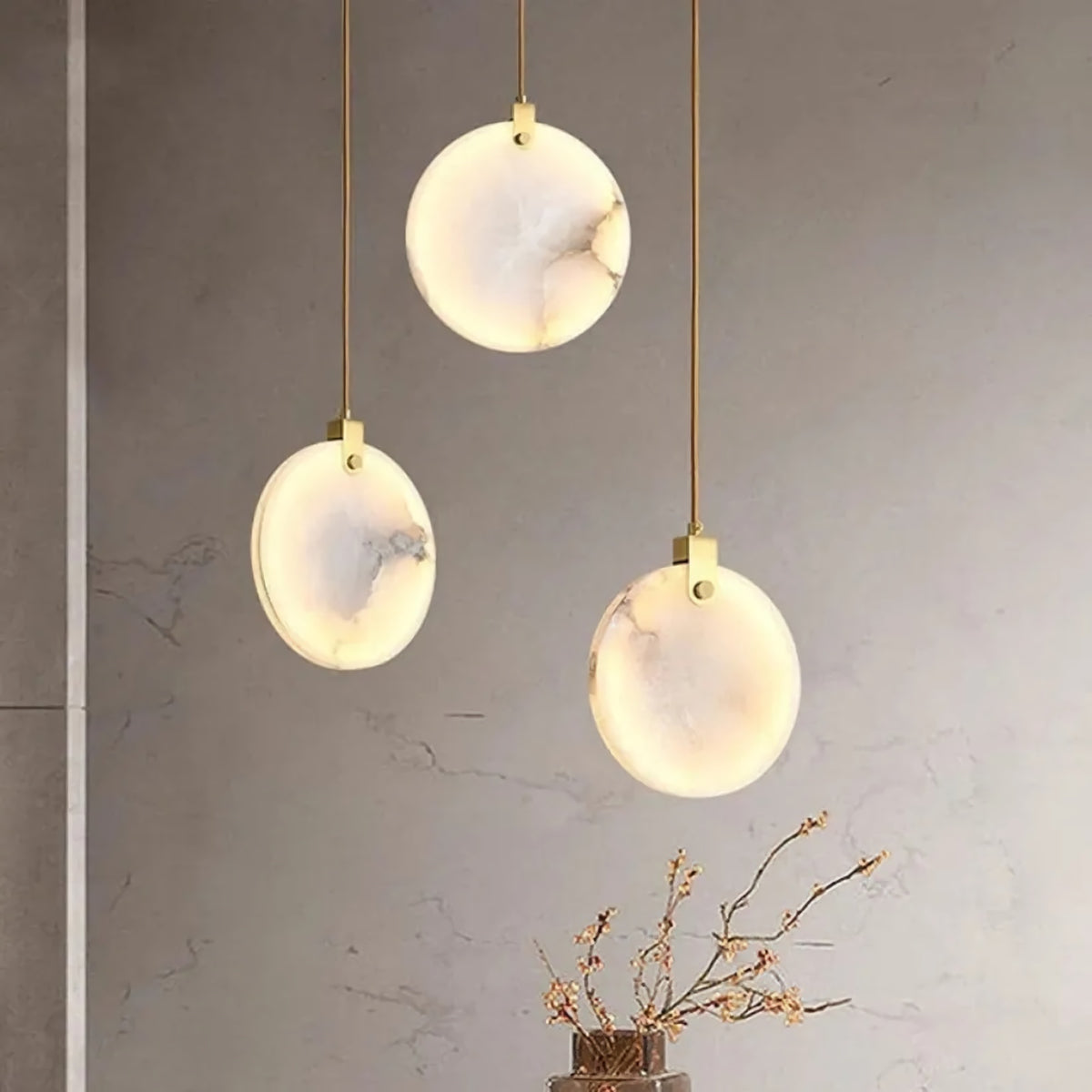 Modern Marble Ring Pendant Lamp