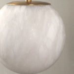 Modern Petra Alabaster Ball Wall Lamp