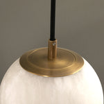 Modern Petra Alabaster Ball Wall Lamp
