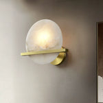 Modern Round Savion Alabaster Wall Lamp