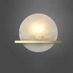Modern Round Savion Alabaster Wall Lamp