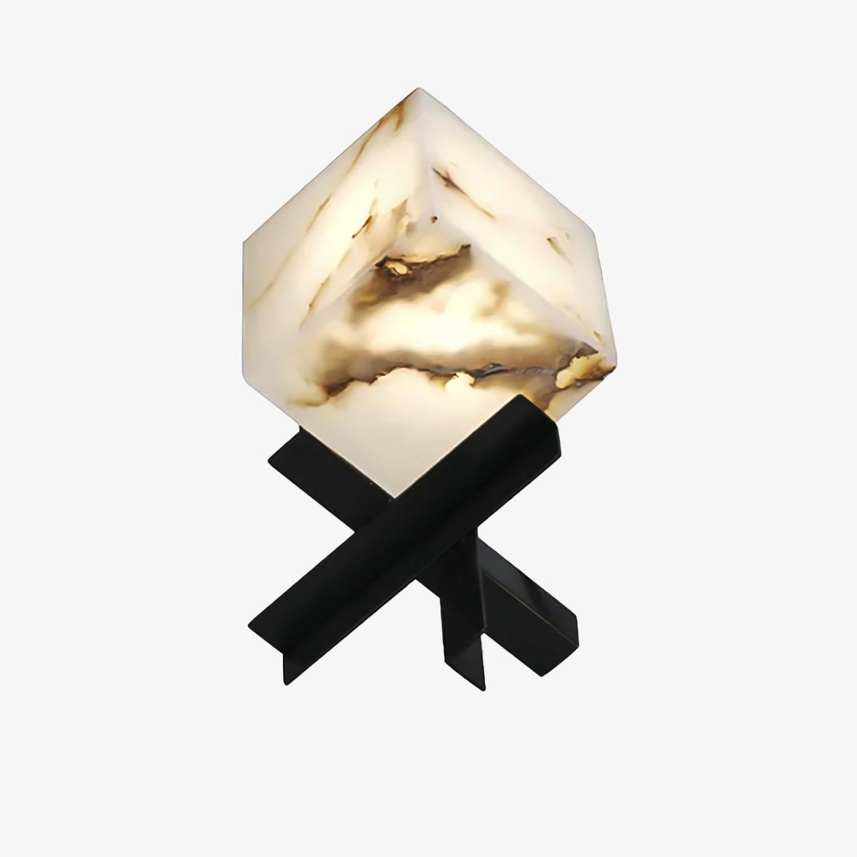 SquareTexture Alabaster Table Lamp