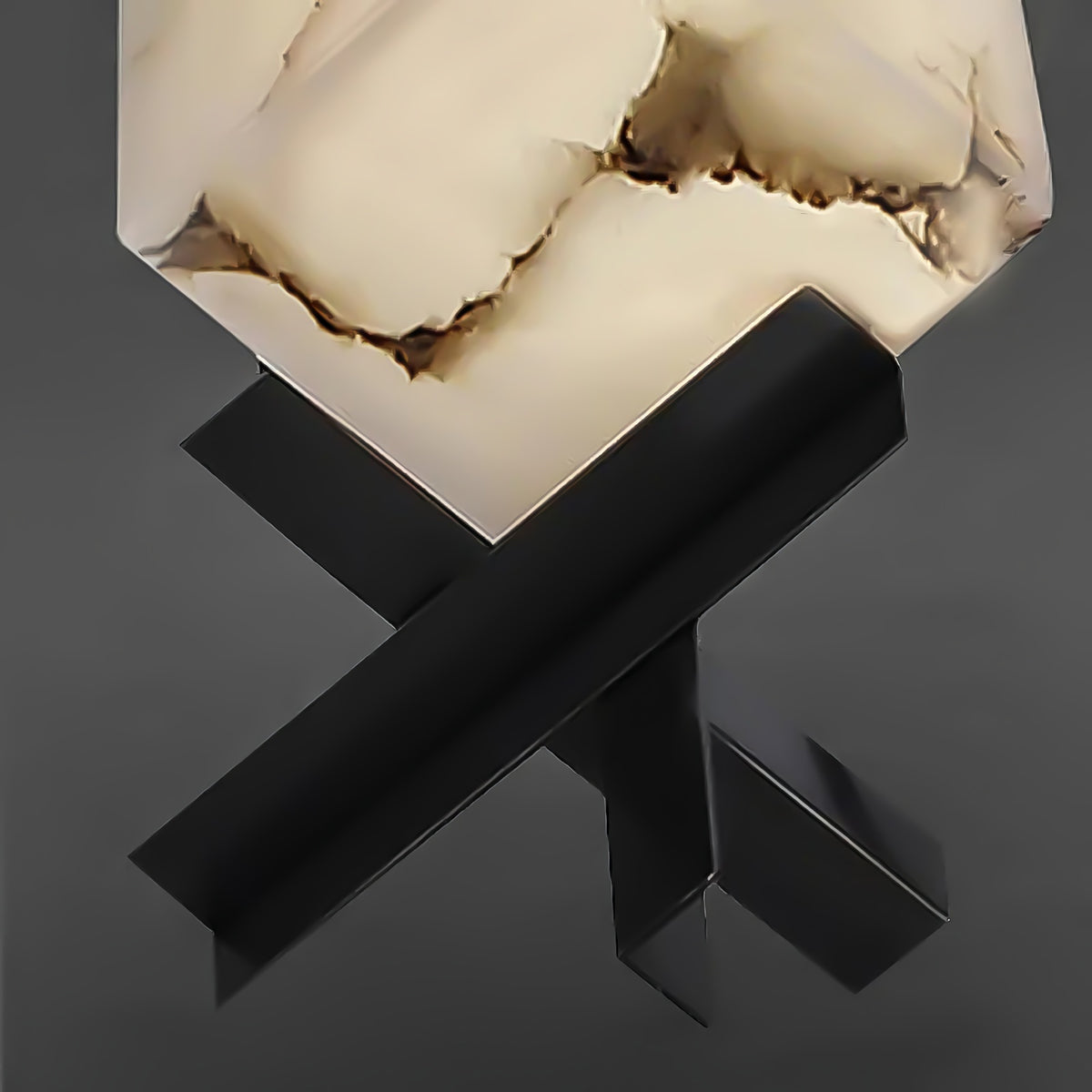SquareTexture Alabaster Table Lamp