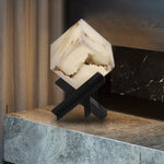 SquareTexture Alabaster Table Lamp