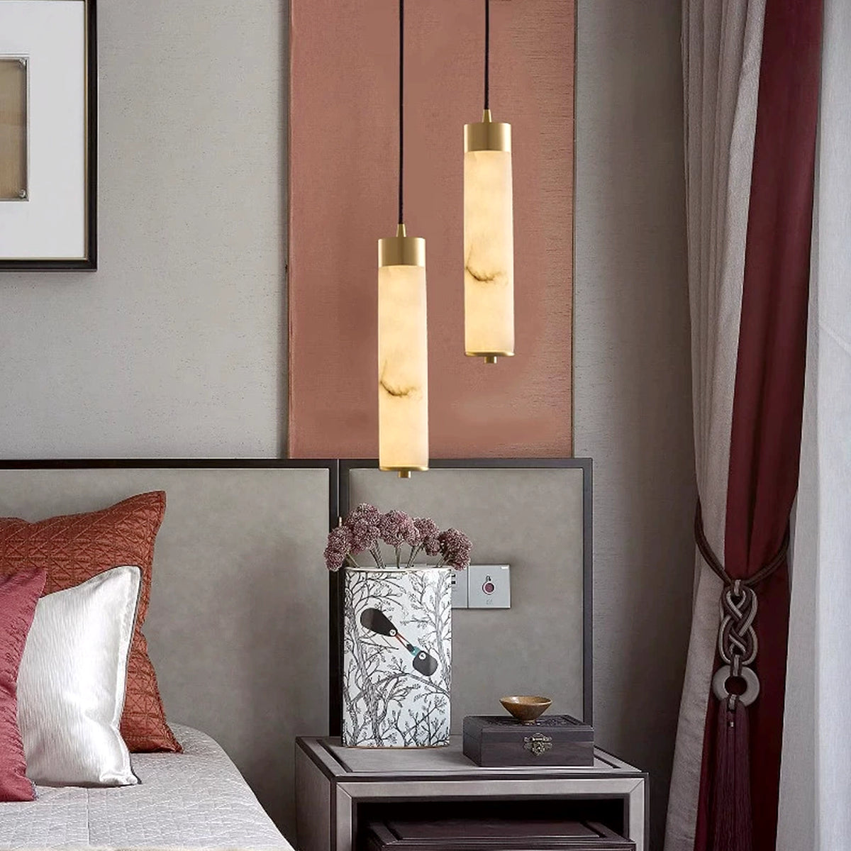 Modern Tala Alabaster Pendant Lamp